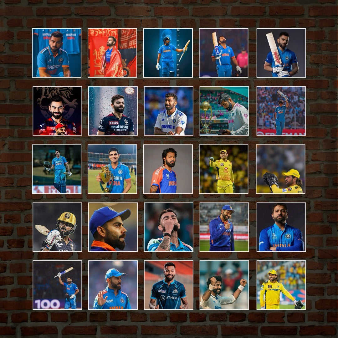 Cricket Wall Collage Cards | Candid Apricot