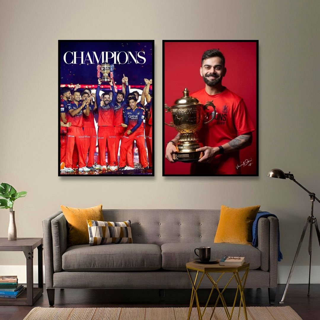 RCB IPL 2025 Champions | Set of 2