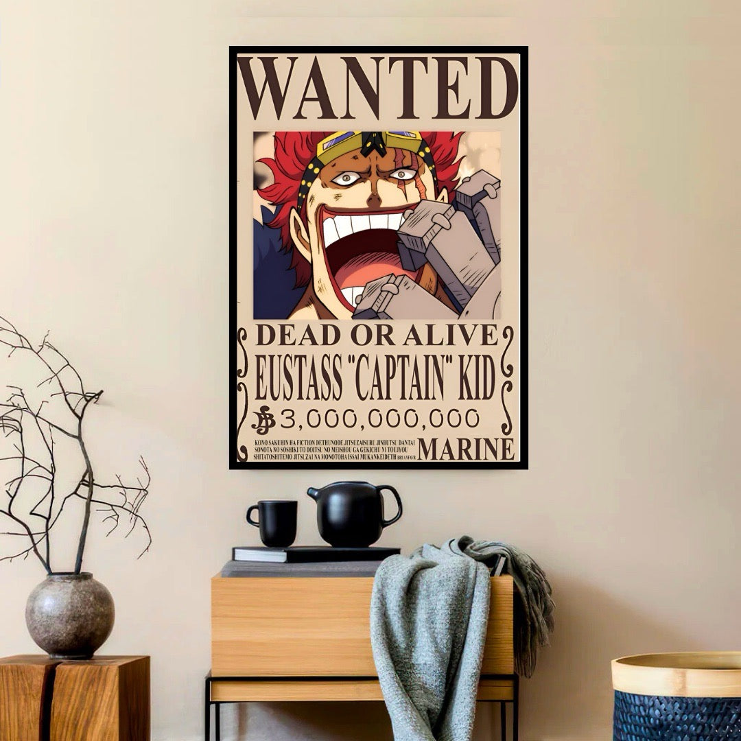 Wanted Legacy Eustass "CAPTAIN" Kid: One Piece