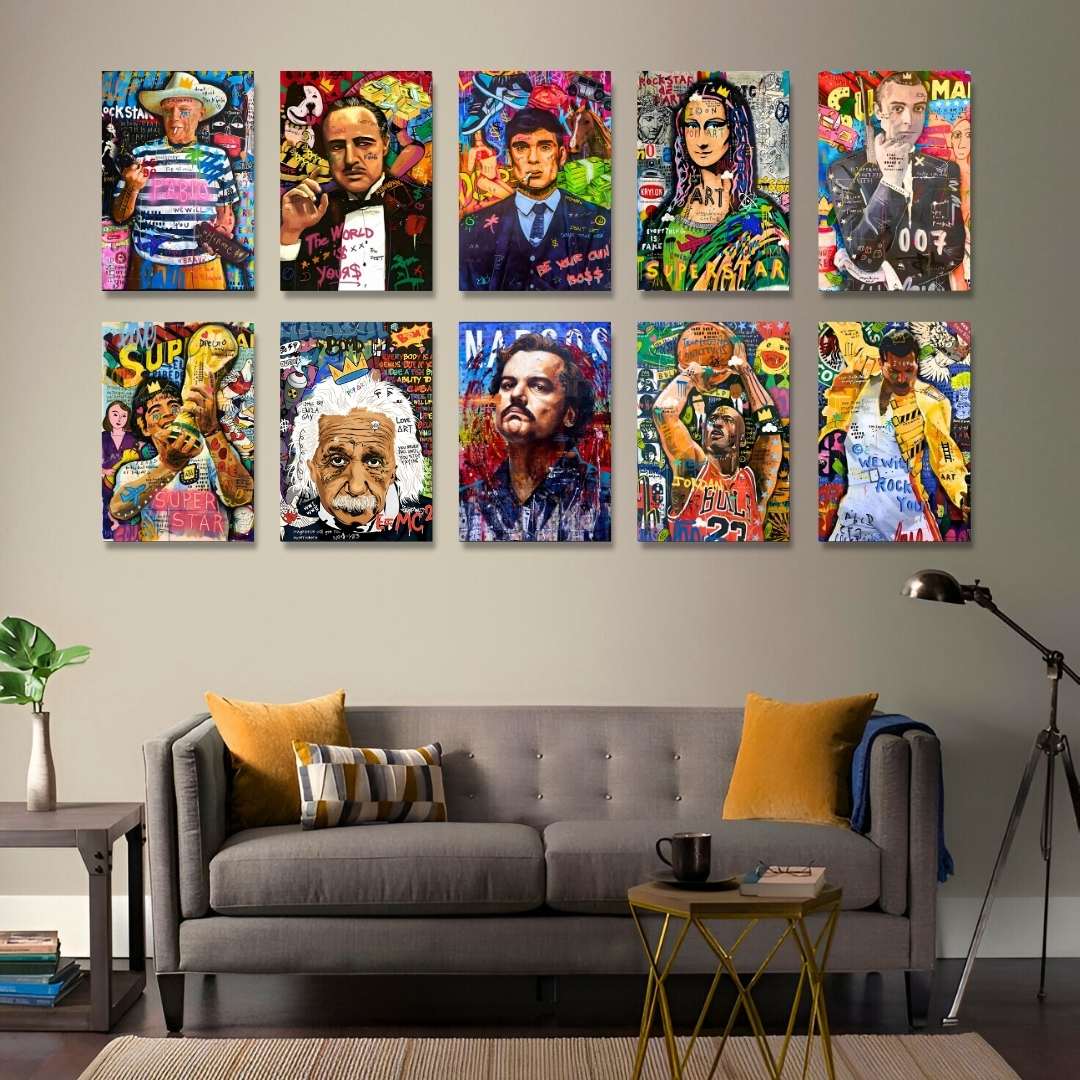 SET OF 10 POSTERS | GRAFFITI ART | UNFRAMED