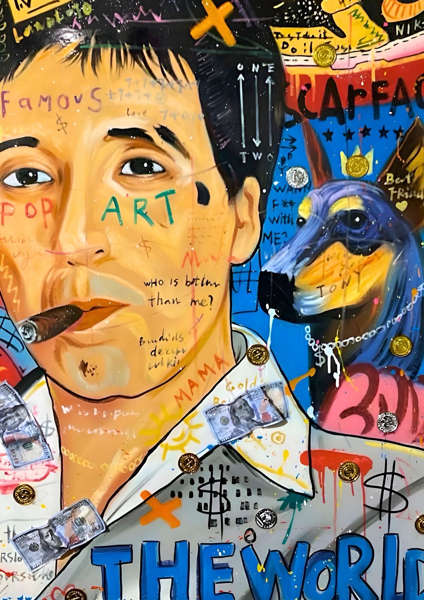 Banksy Godfather Scarface: Street Art Tribute