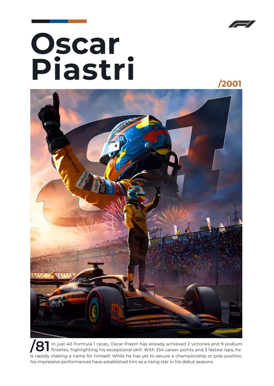 F1 LEGENDS SET OF 8 POSTERS  | UNFRAMED