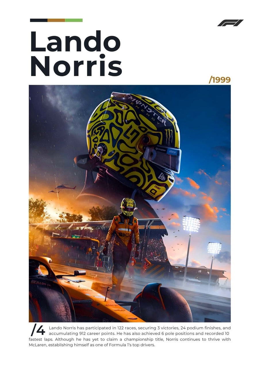 F1 LEGENDS SET OF 8 POSTERS  | UNFRAMED