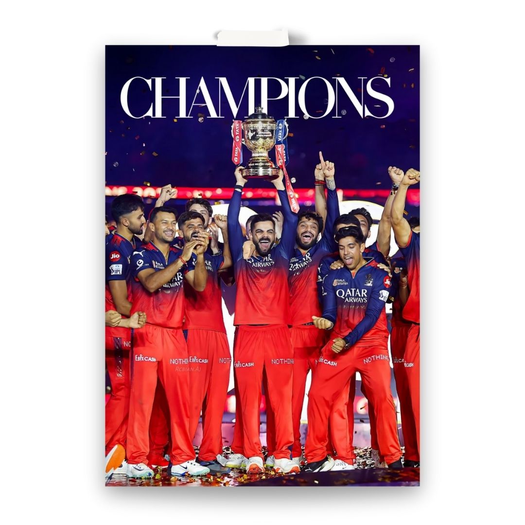 RCB IPL 2025 Champions | Set of 2