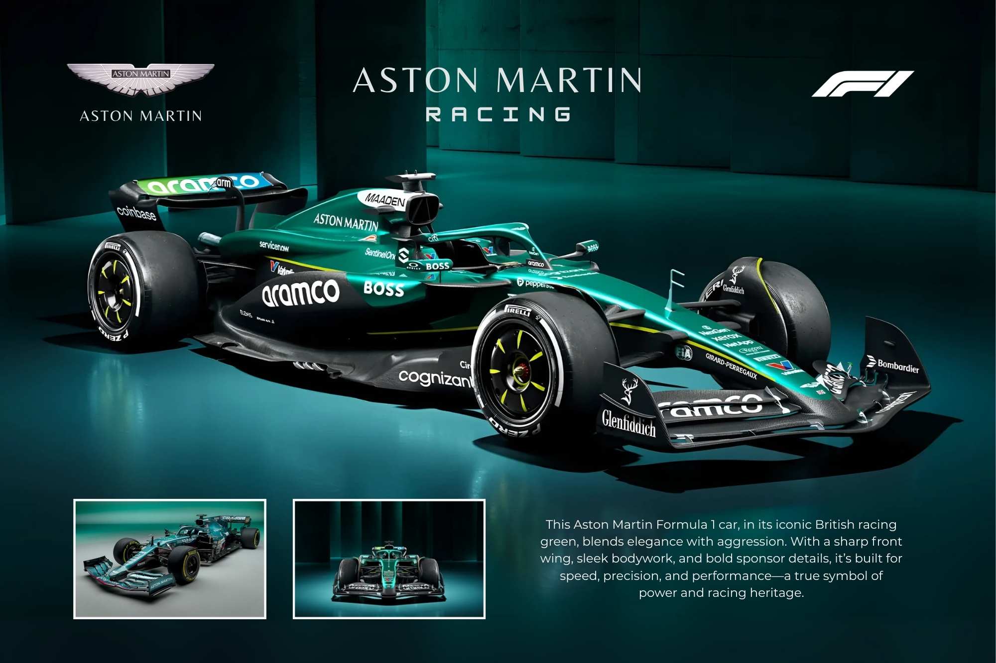 Aston Martin AMR22 Formula 1 Car