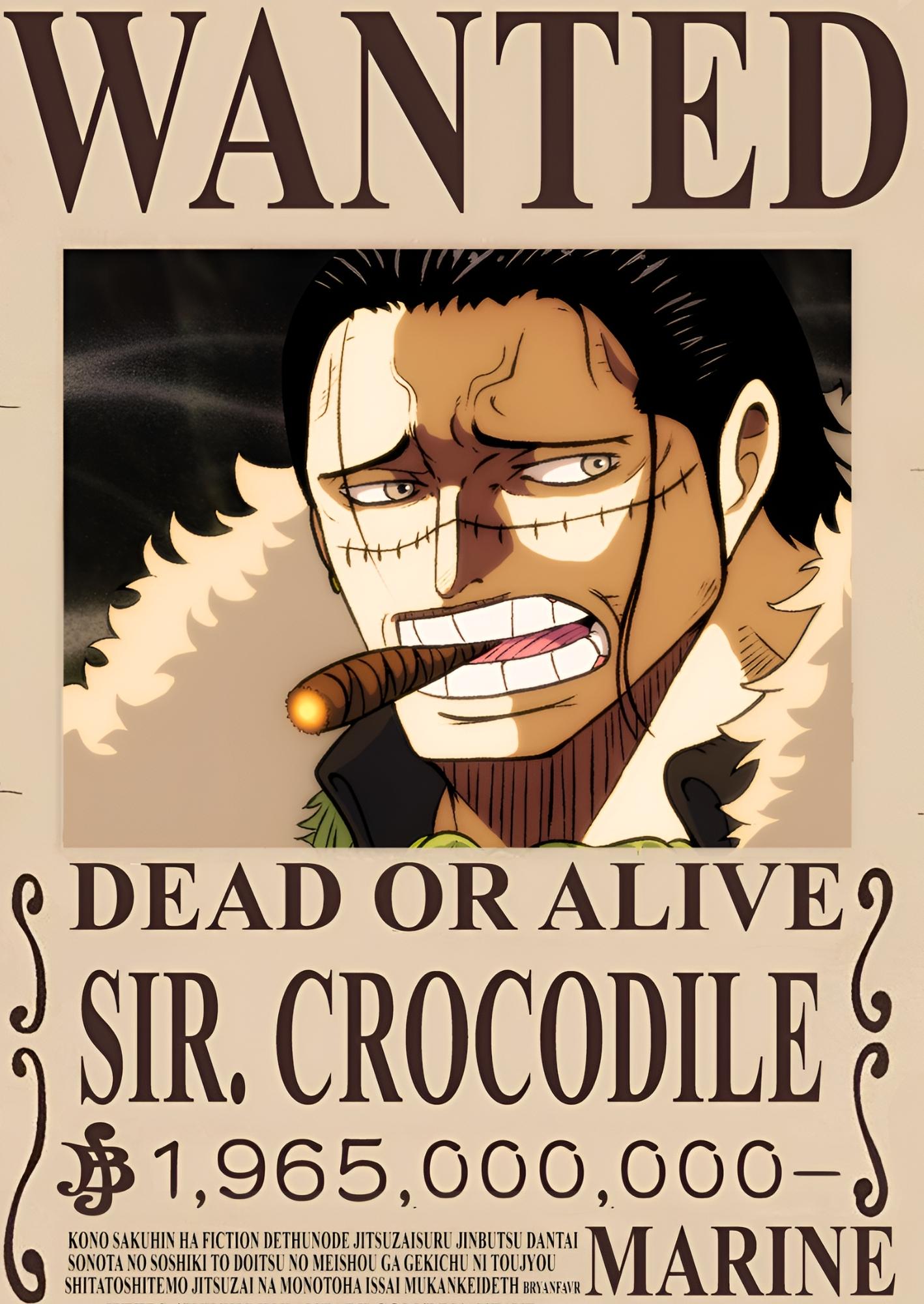 Wanted Legacy Sir. Crocodile: One Piece