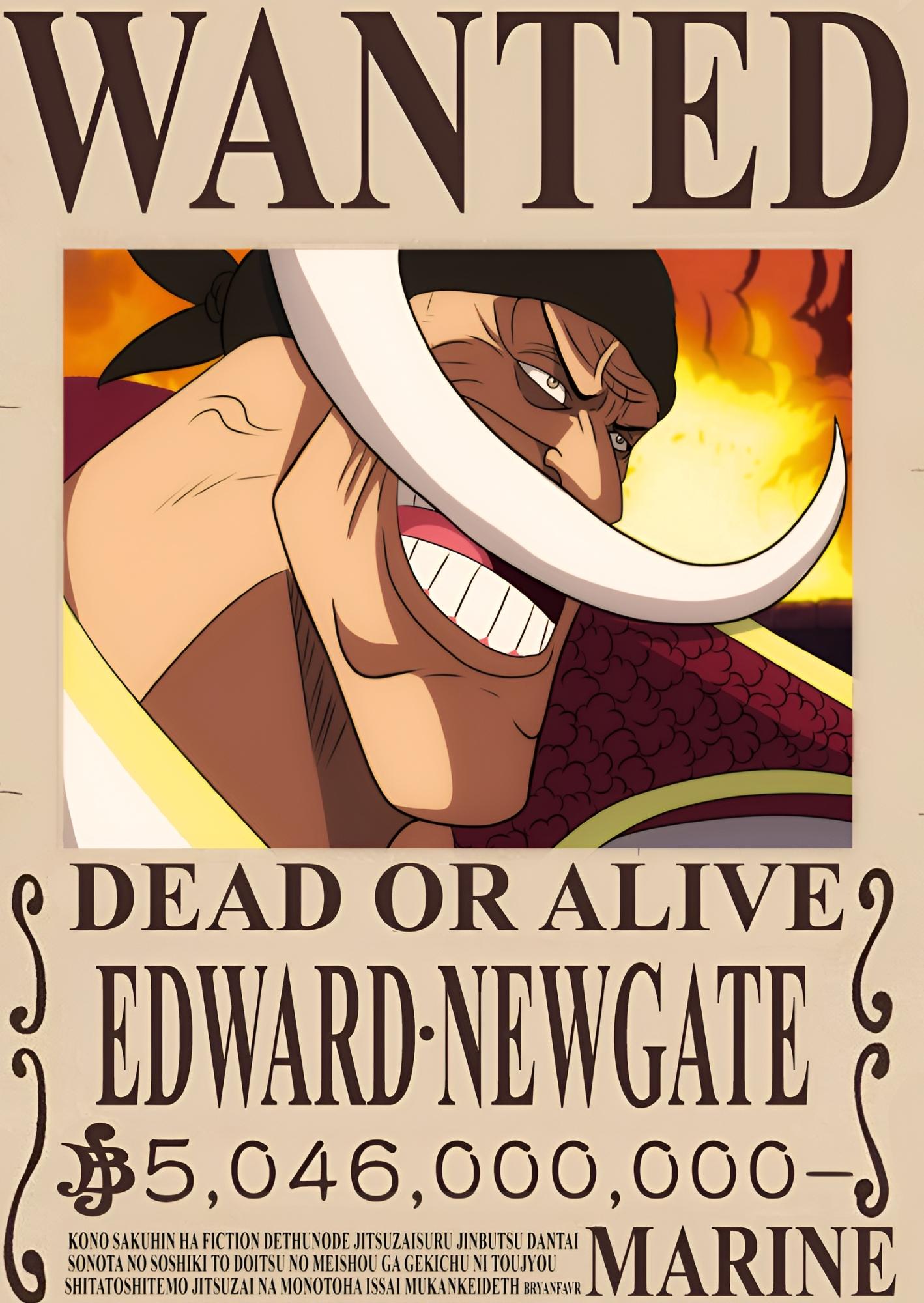 Wanted Legacy Edward Newgate: One Piece