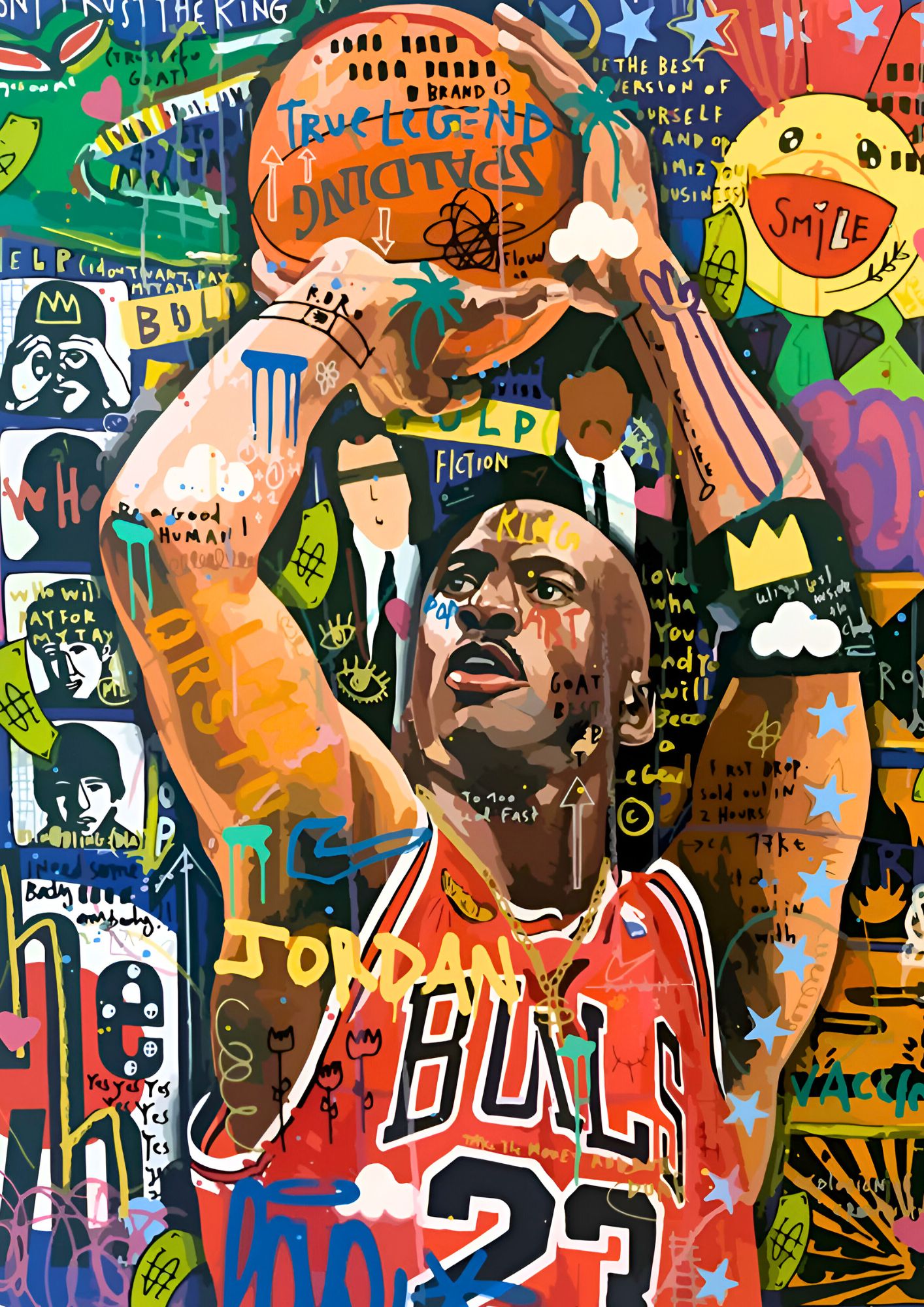 Michael Jordan Graffiti Art