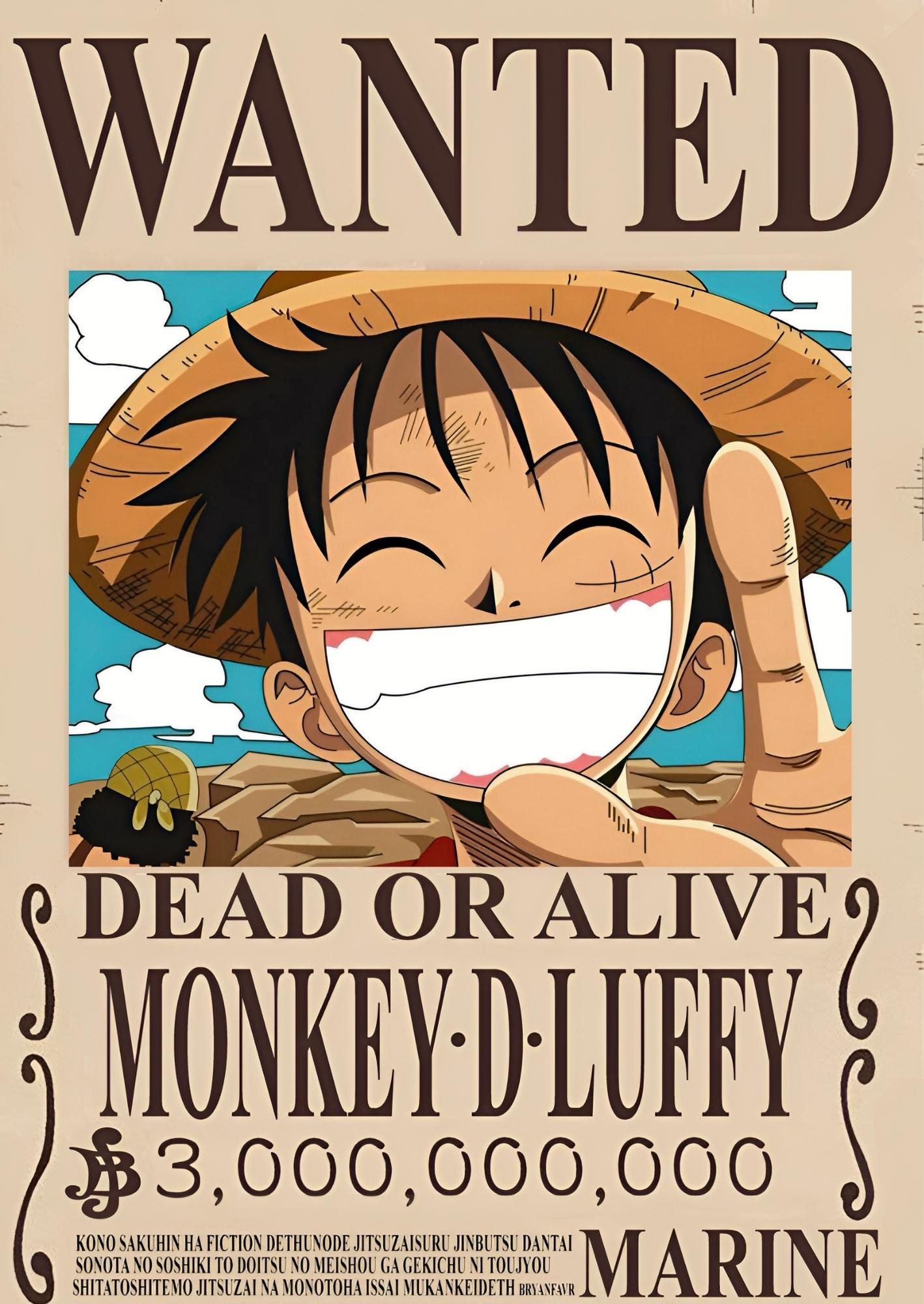 Wanted Legacy Monkey D Luffy: One Piece