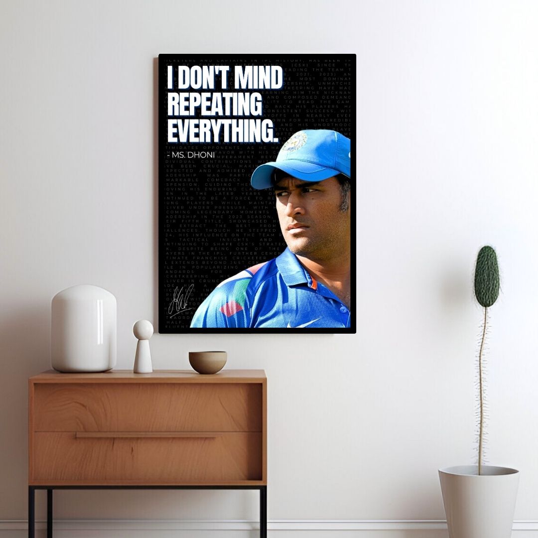 MS Dhoni Quote