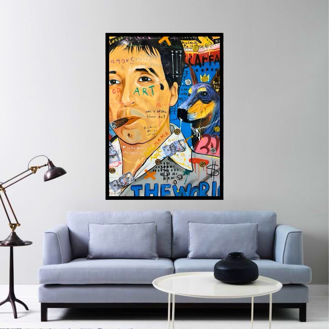 Banksy Godfather Scarface: Street Art Tribute