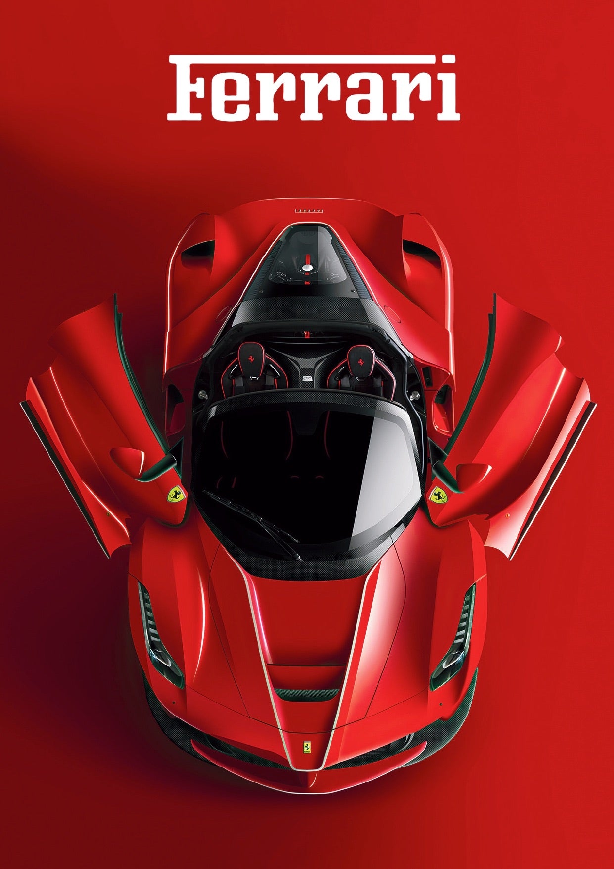 SET OF 10 POSTERS - A | LUXURY CARS | UNFRAMED