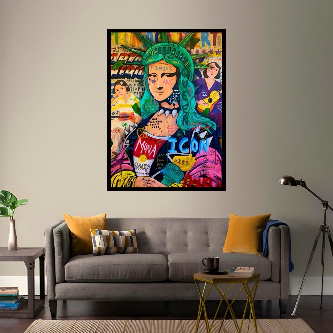 Mona Lisa Graffiti Art