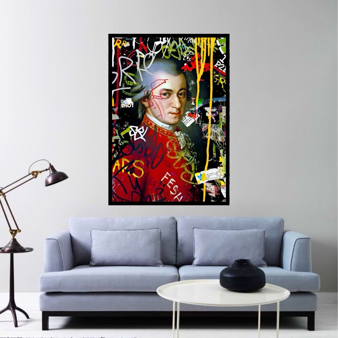 Wolfgang Amadeus Mozart: Urban Graffiti Art