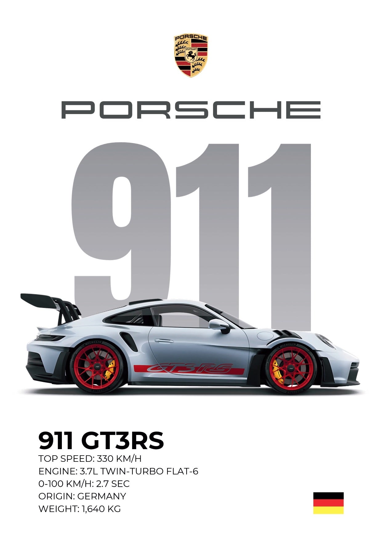 SET OF 20 POSTERS - A | LUXURY CARS | UNFRAMED