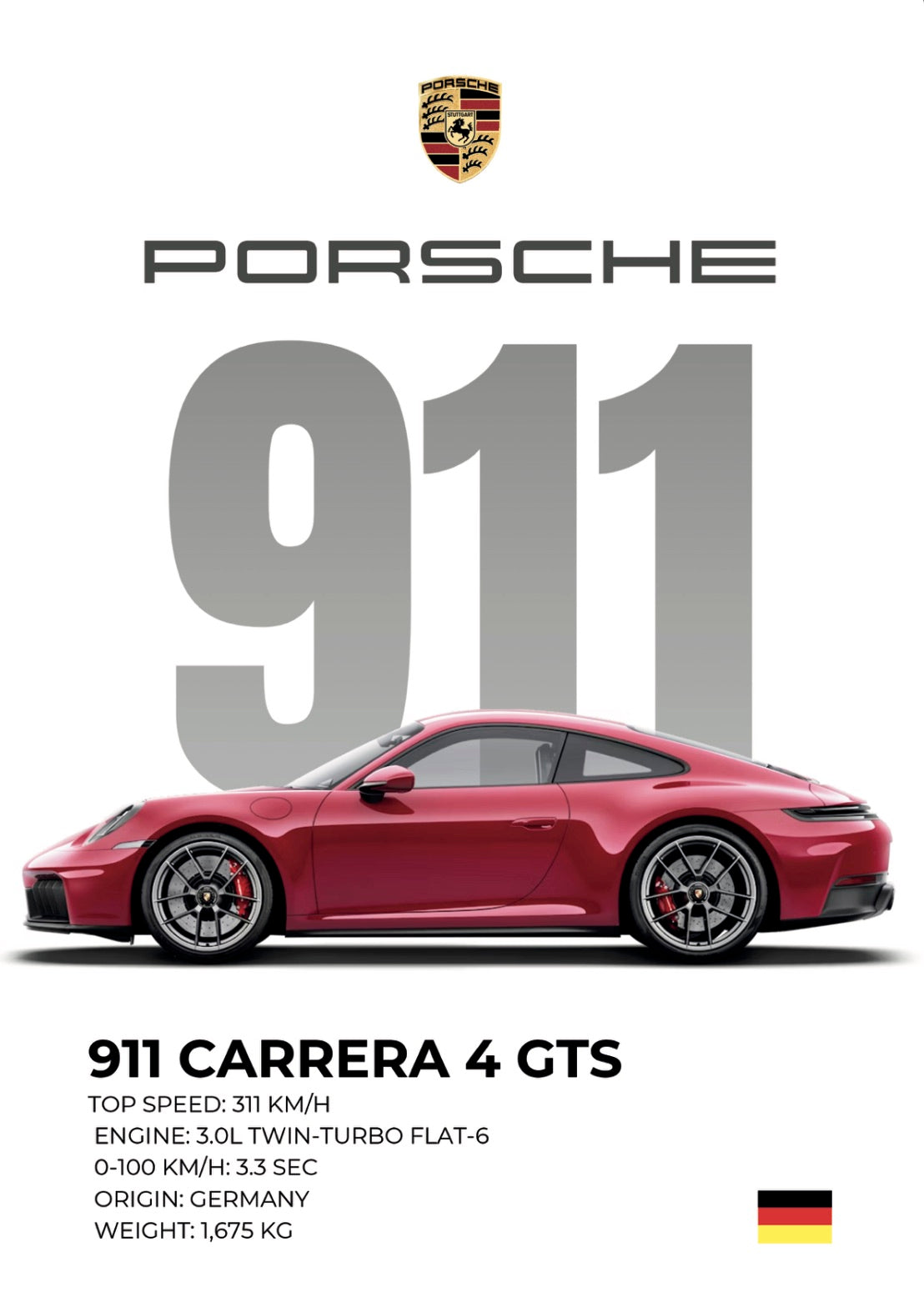 Porsche 911 CARRERA 4 GTS - Prestige Edition