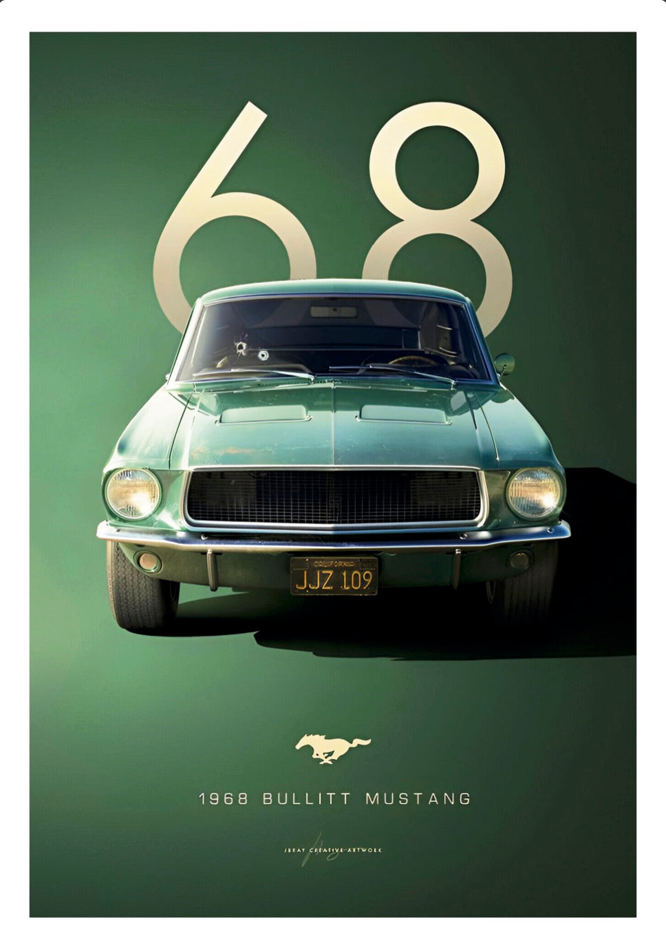 SET OF 10 POSTERS - D | LUXURY CARS | UNFRAMED