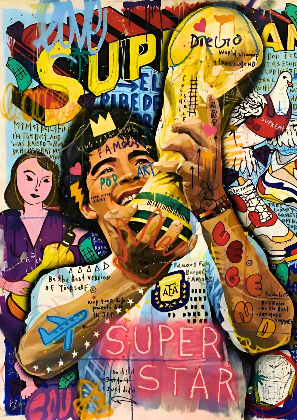 SET OF 10 POSTERS | GRAFFITI ART | UNFRAMED