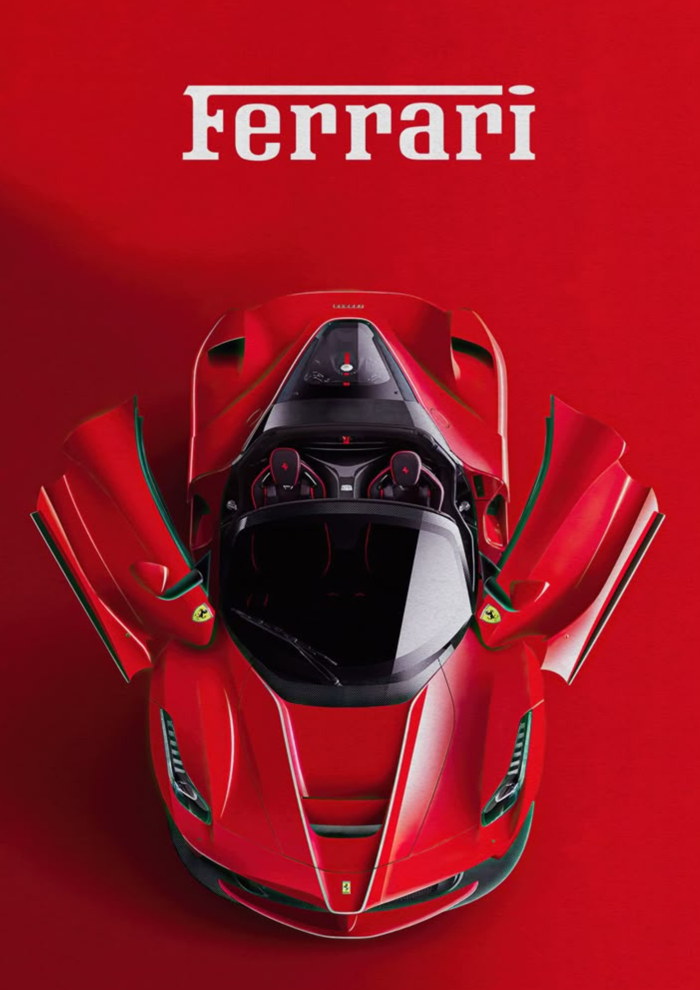 Candid Apricot presents LaFerrari Aperta 2016 automotive poster and frame.