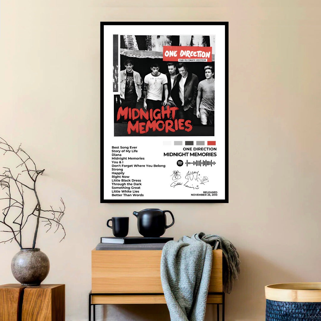 ONE DIRECTION – Midnight Memories - A more mature and rock-infused album, Midnight Memories features anthemic hits and emotional ballads, marking a turning point in the band’s journey.