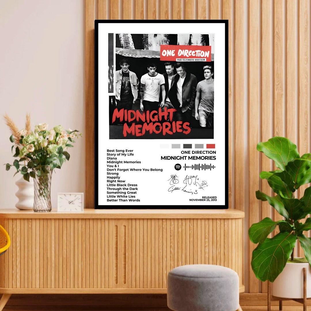 ONE DIRECTION – Midnight Memories - A more mature and rock-infused album, Midnight Memories features anthemic hits and emotional ballads, marking a turning point in the band’s journey.