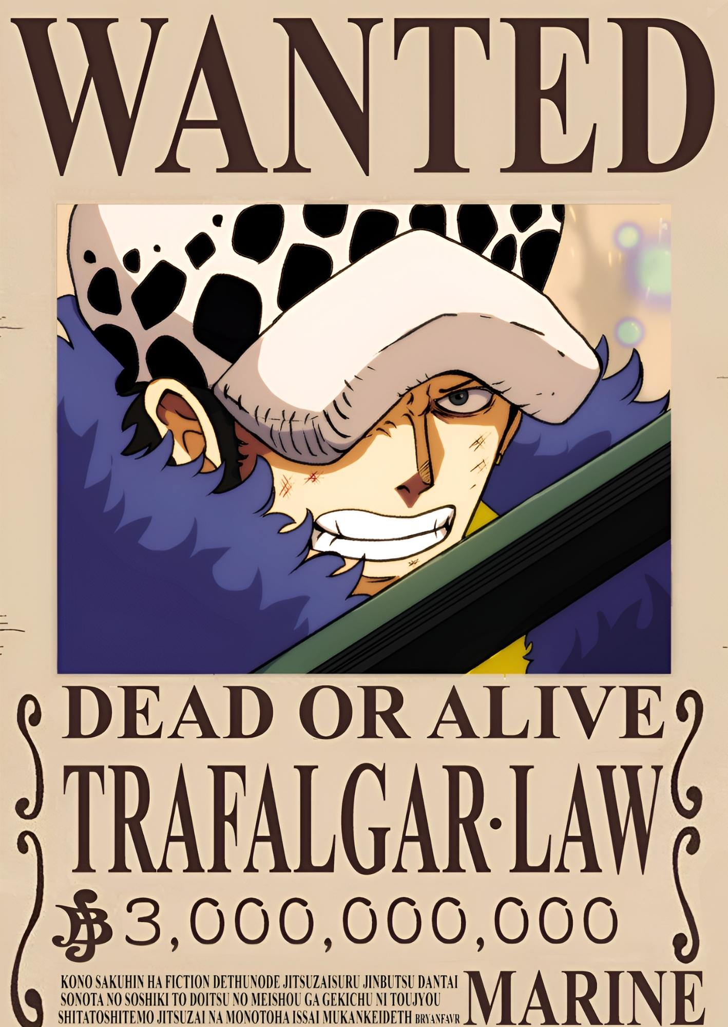 Wanted Legacy Trafalgar Law: One Piece