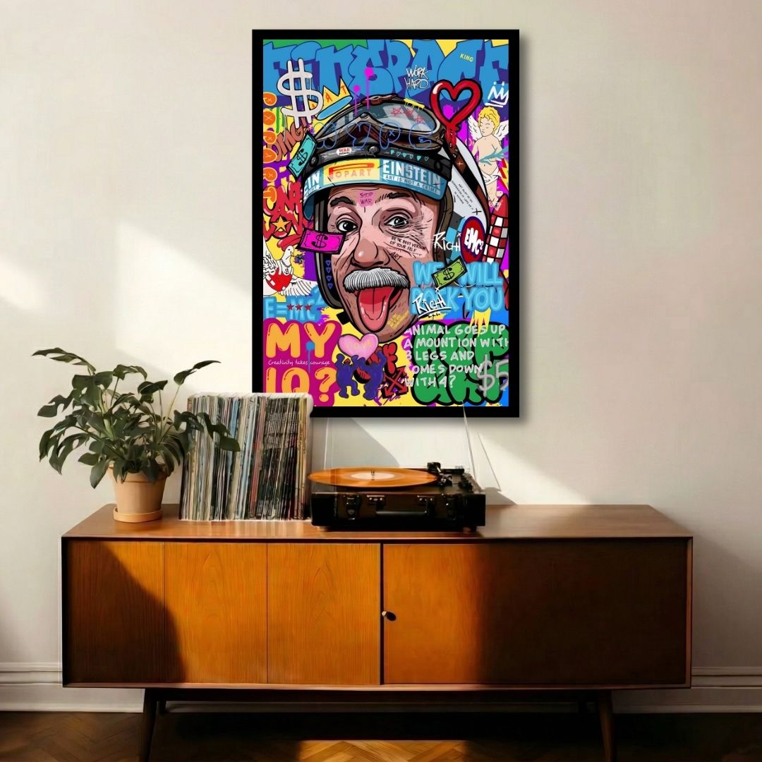 Einstein Graffiti Art