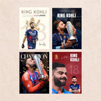 Virat Kohli Poster Set | Set of 4 | With Adhesive |