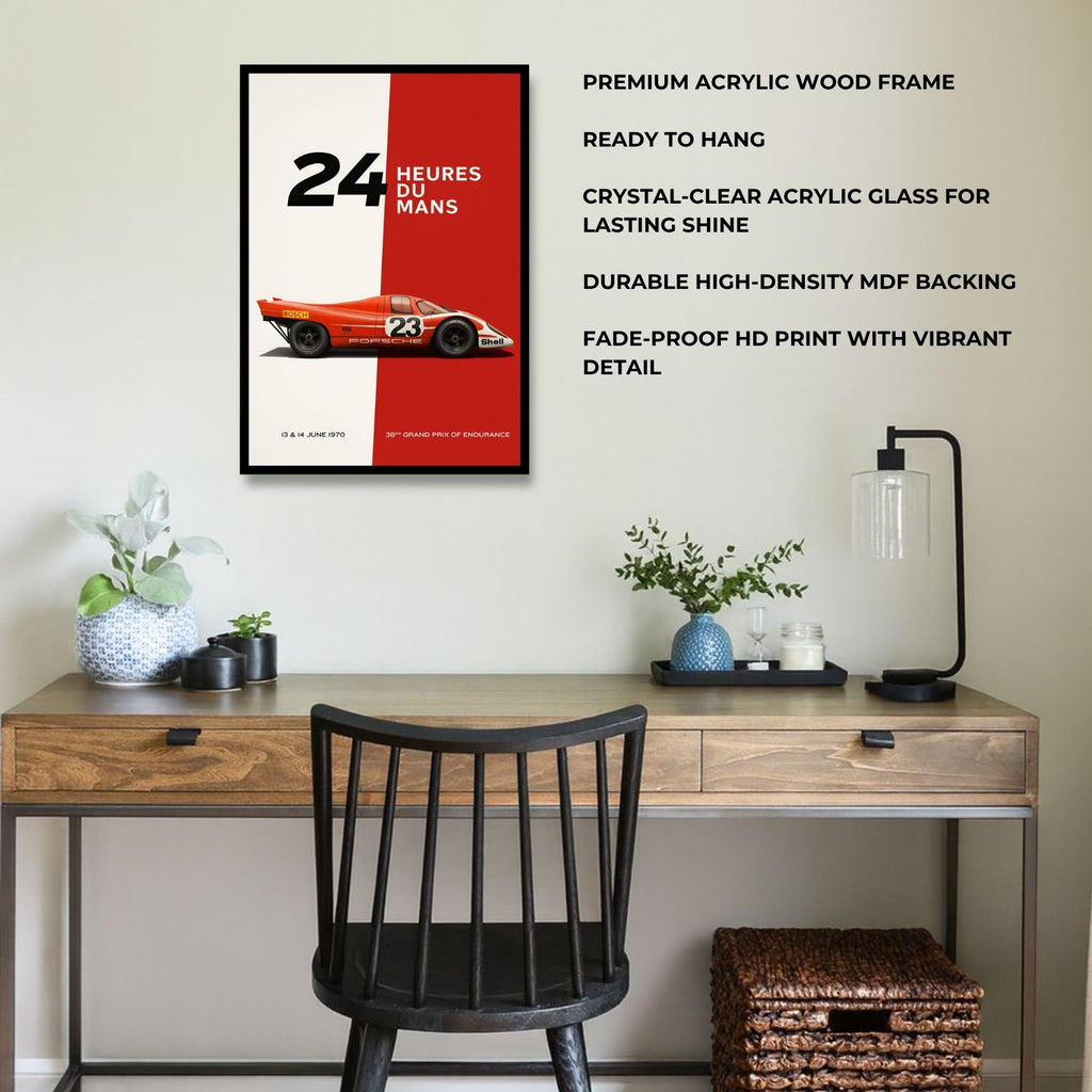 Porsche 917K – Le Mans 1970 Victory Poster