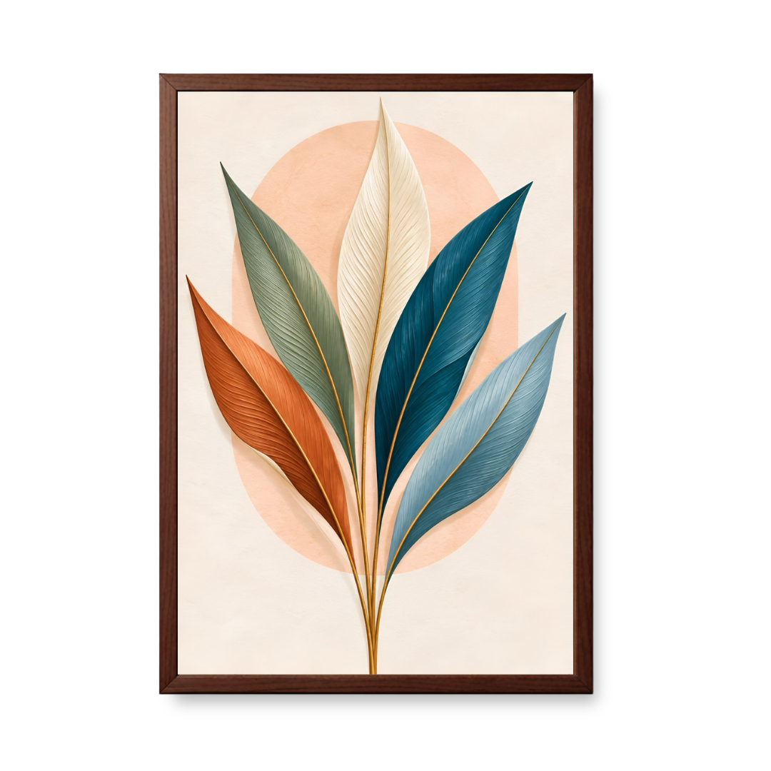 Pastel Botanical Leaves