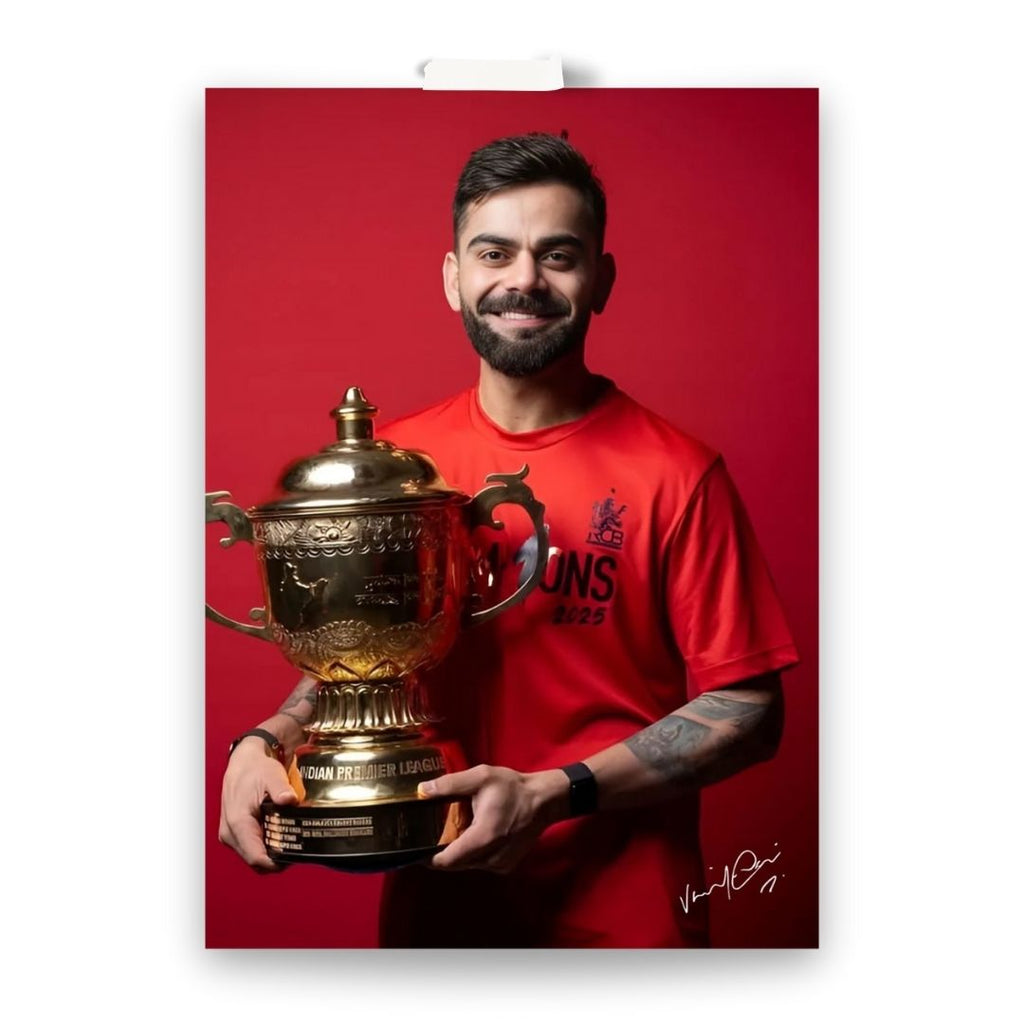 Virant Kohli x RCB IPL 2025 Champions | Set of 2