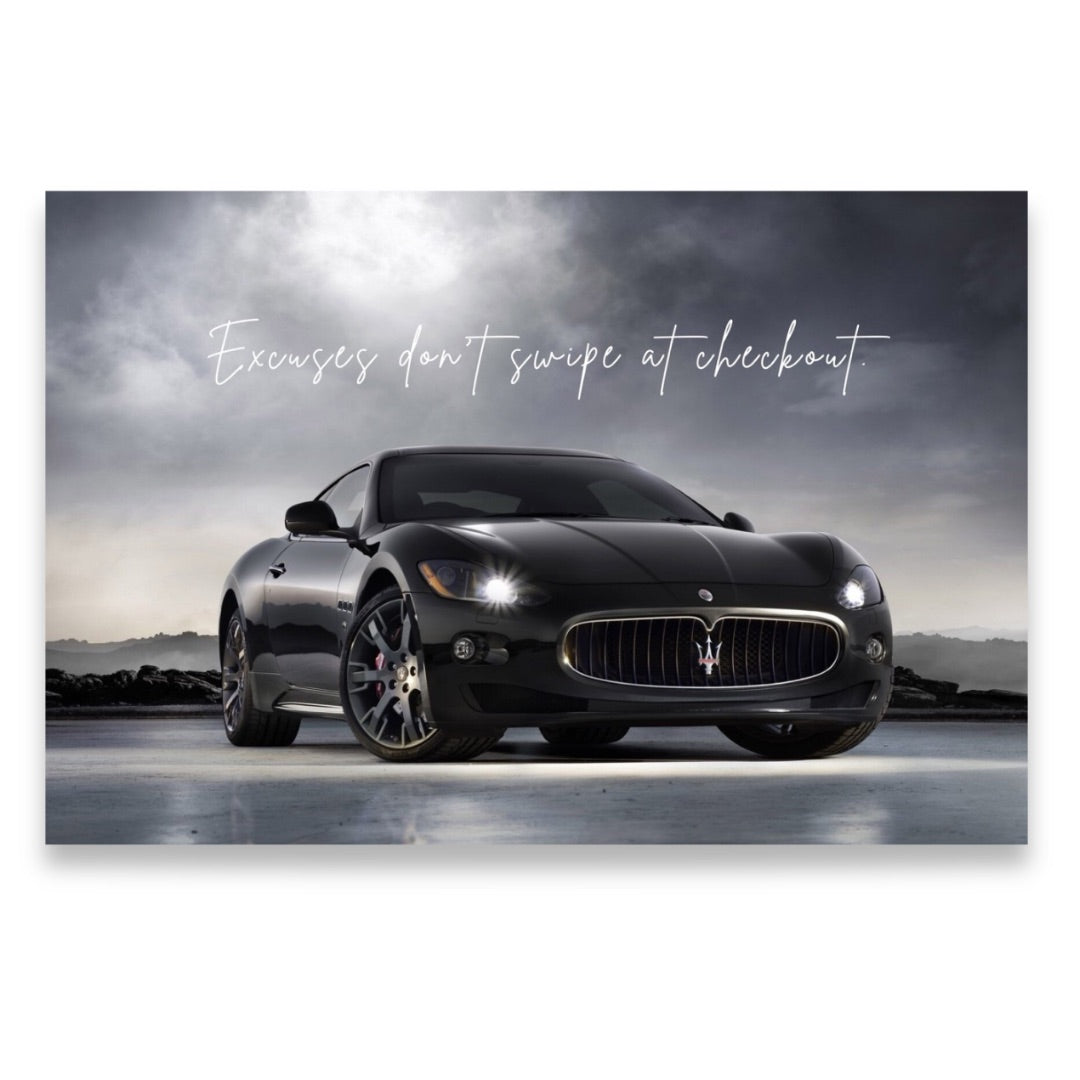 MASERATI GRANTURISMO – Excuses don’t swipe at checkout