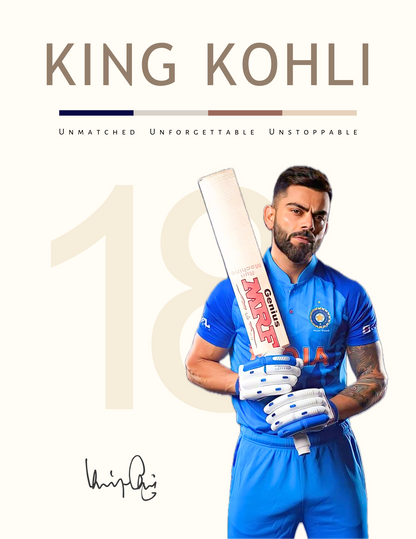 King Kohli - INDIAN Jersey