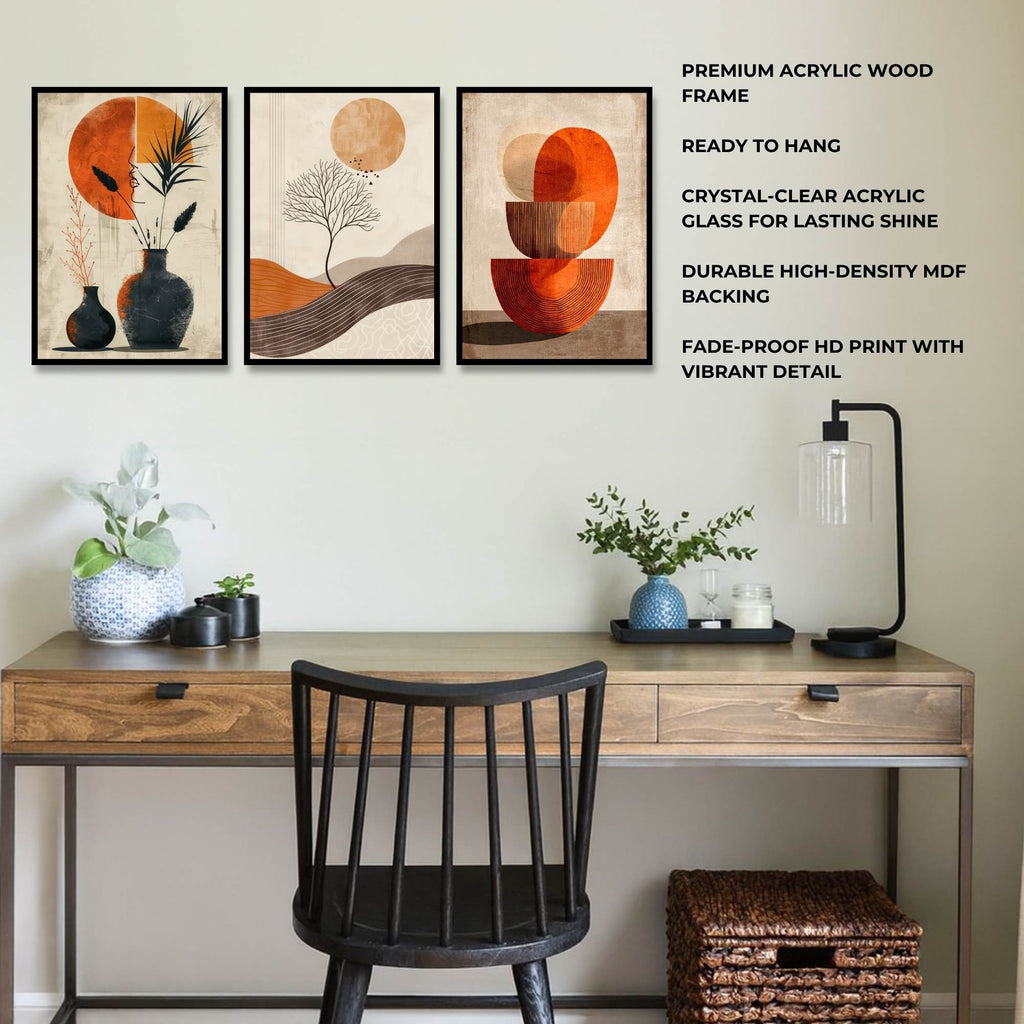 Abstract Earthscape | SET OF 3 FRAMES