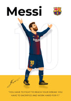 LIONEL MESSI |  SET OF 6 POSTERS A  | UNFRAMED