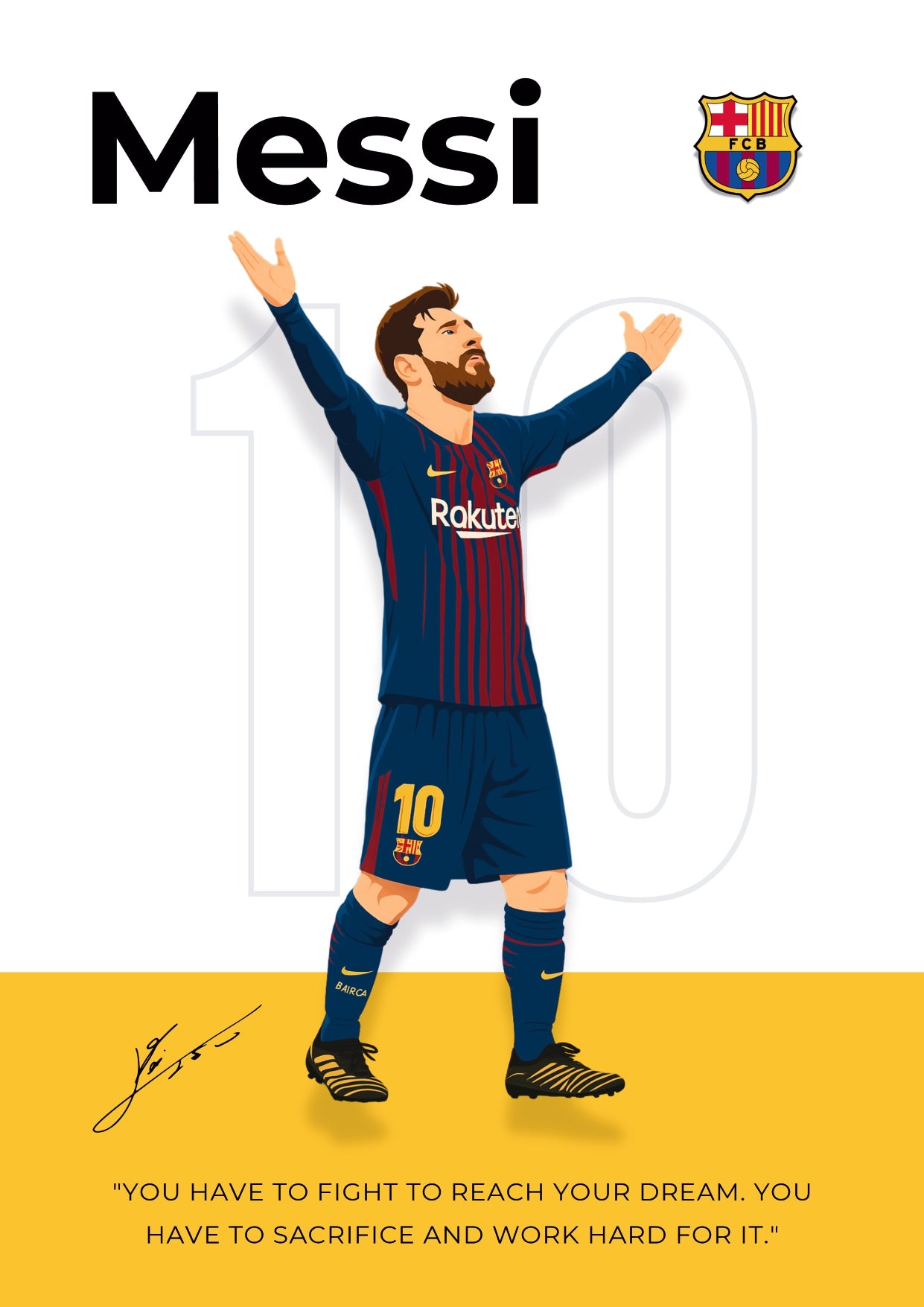 LIONEL MESSI |  SET OF 6 POSTERS A  | UNFRAMED