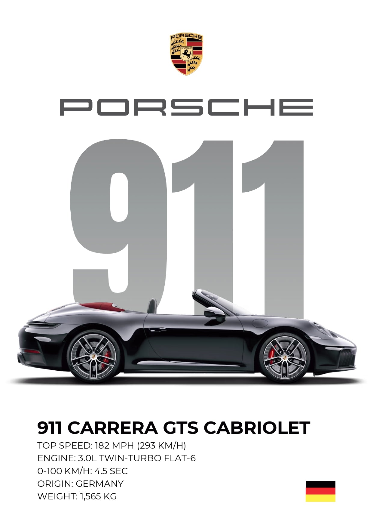 SET OF 8 | PORSCHE | UNFRAMED