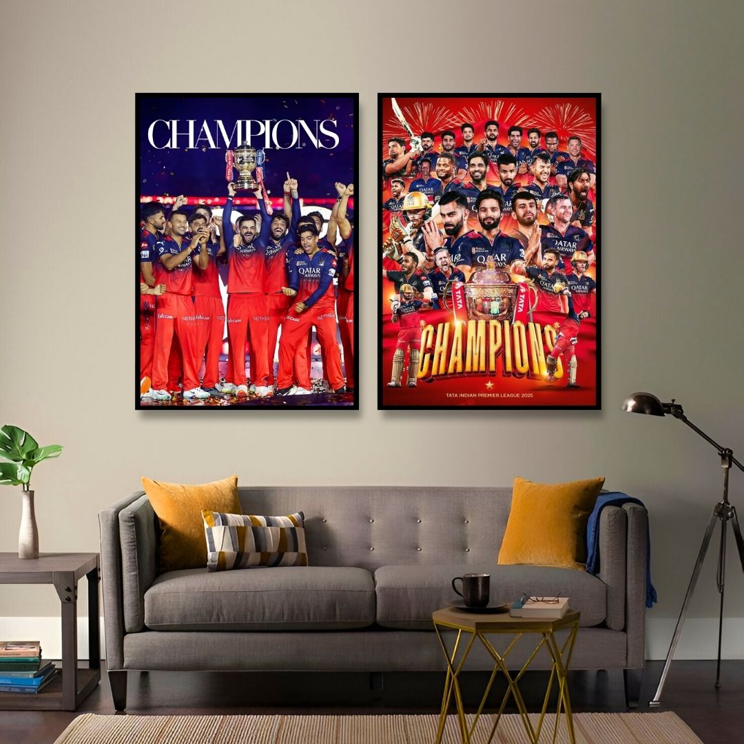 RCB IPL 2025 Champions | Set of 2