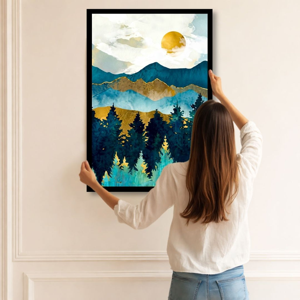 Painted Sunset Valley - Blue
