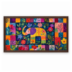 Colorful Folk Art Elephant