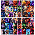 Anime Collage Poster | Set of 54 | Free Glue Dots | 4x6 inch
