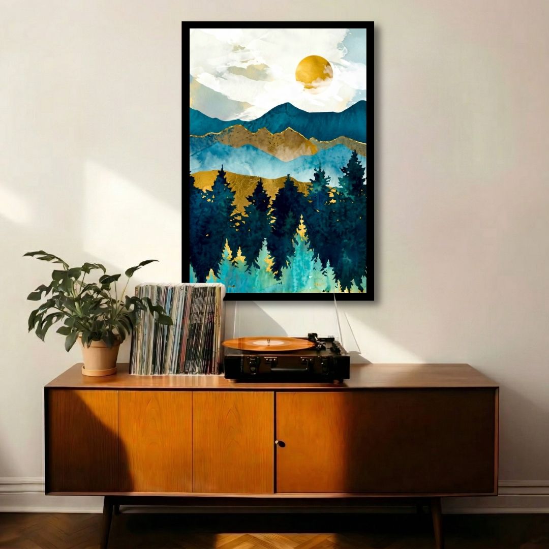 Painted Sunset Valley - Blue
