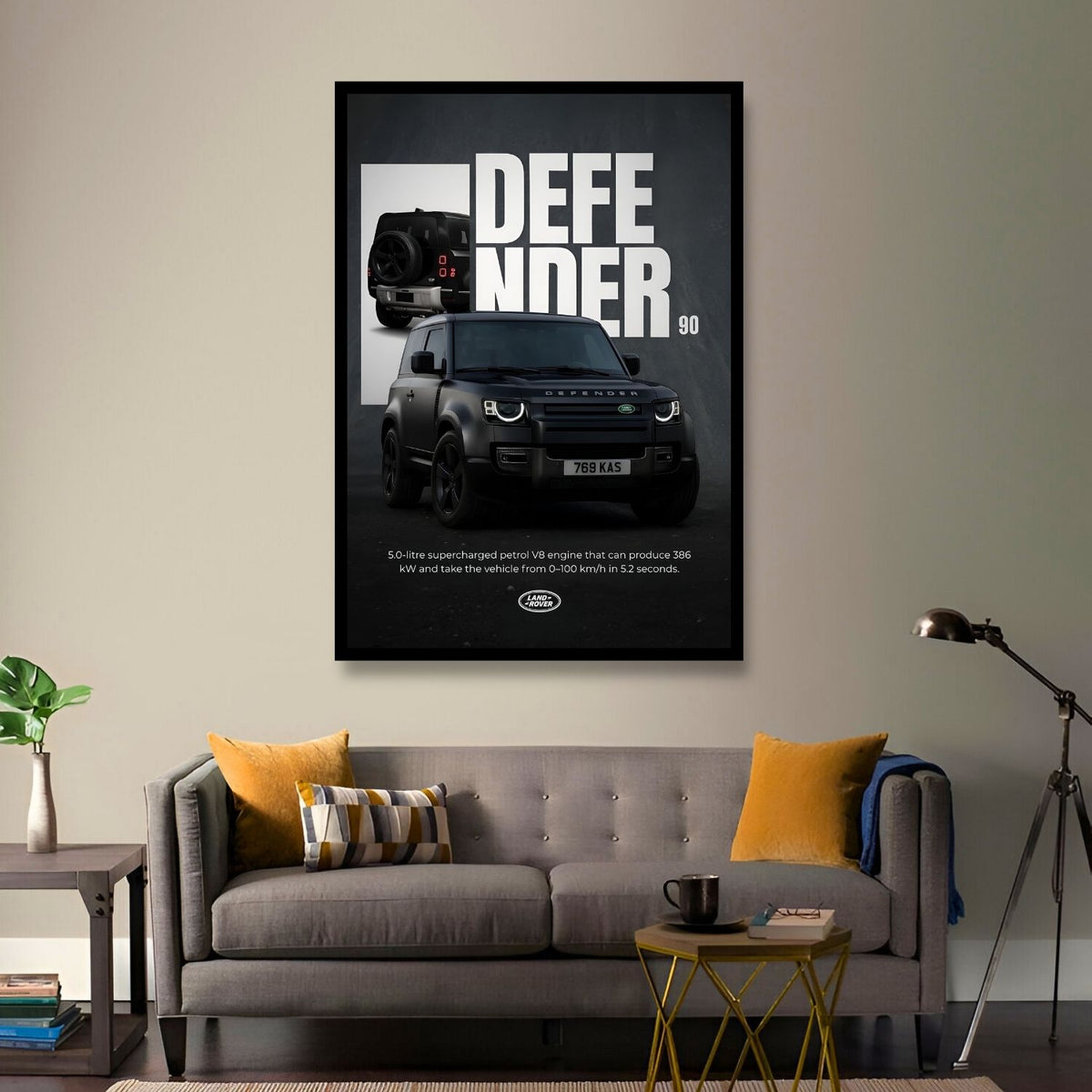Land Rover Defender 90 – Matte Black Muscle