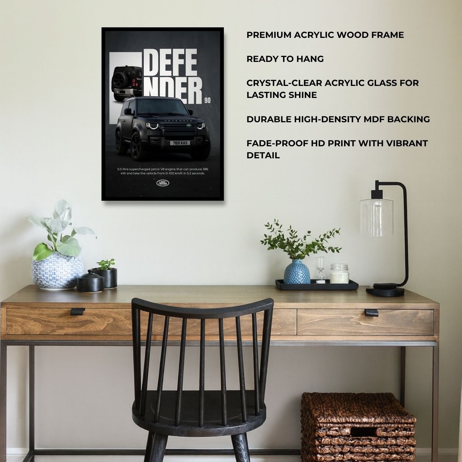 Land Rover Defender 90 – Matte Black Muscle