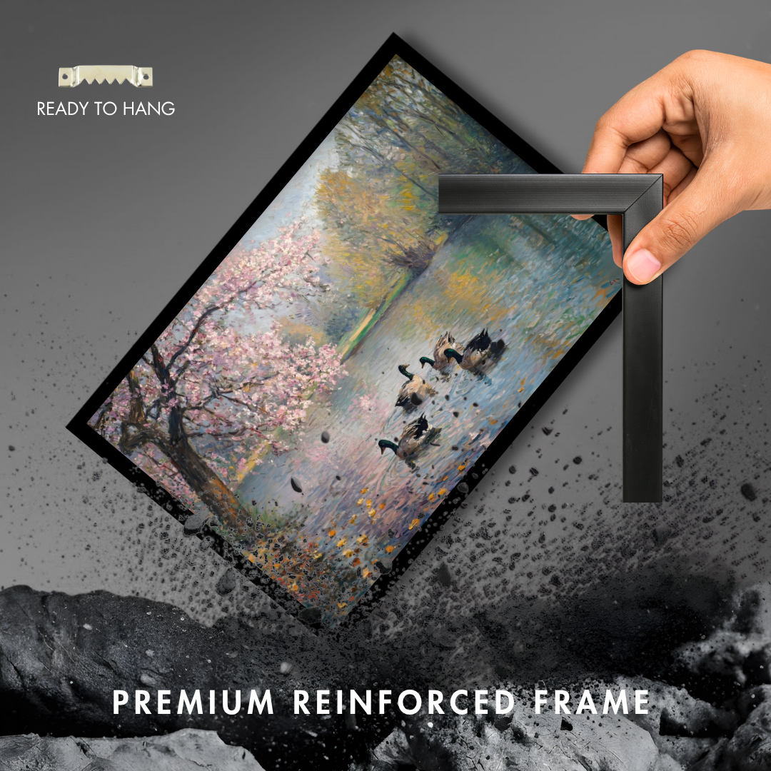 Cherry Blossom Swans