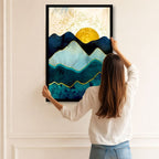 Emerald Peak Sunrise - Blue