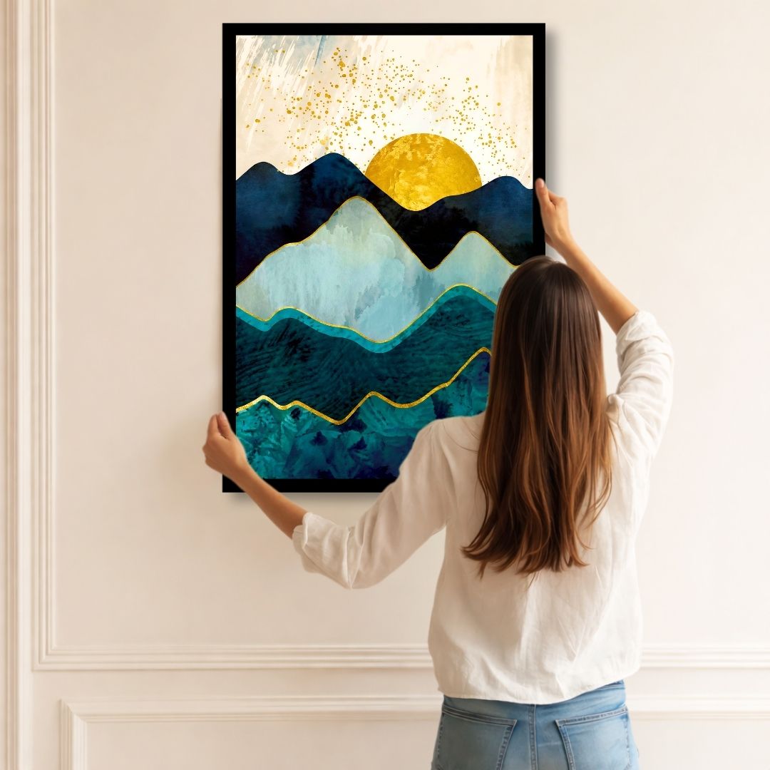 Emerald Peak Sunrise - Blue