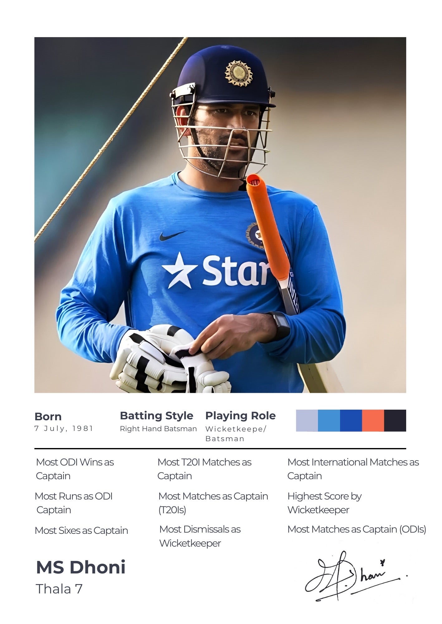 The Achiever Frame – MS Dhoni