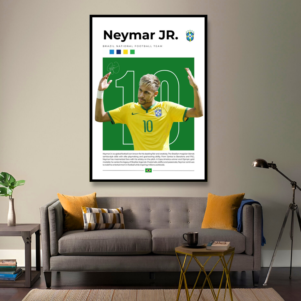 The Samba Magician: Neymar Jr. in Yellow & Green