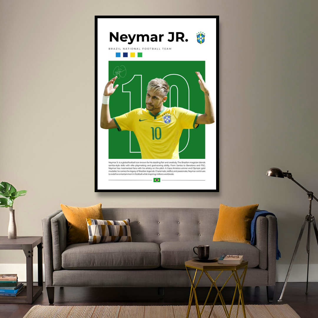 The Samba Magician: Neymar Jr. in Yellow & Green